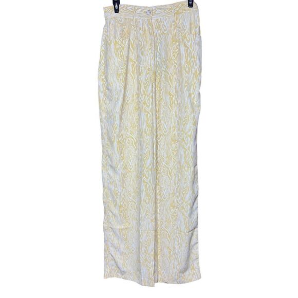 Ena Pelly Golden Flare 100% Recycled Polyester Pant NWT Size 6 - Picture 3 of 9